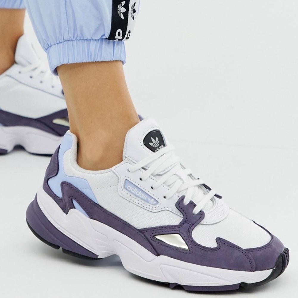 Adidas originals RYV falcon sneakers in shady blue